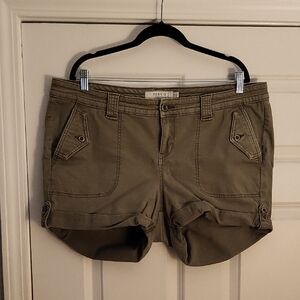Torrid Olive Green Cargo Shorts for Women